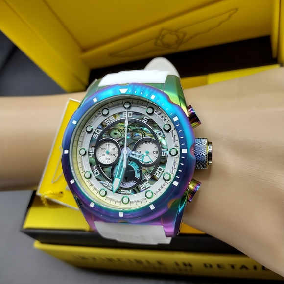 FIRM PRICE-New Invicta Iridescent Speedway Chronograph Men's Watch. - Picture 9 of 11